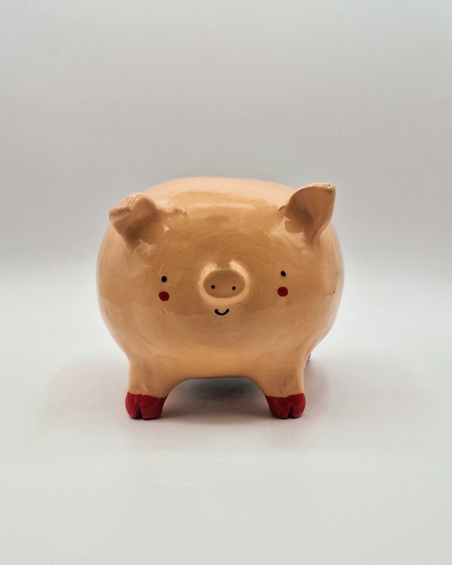 Piggy Bank: Little Pig with Red Boots