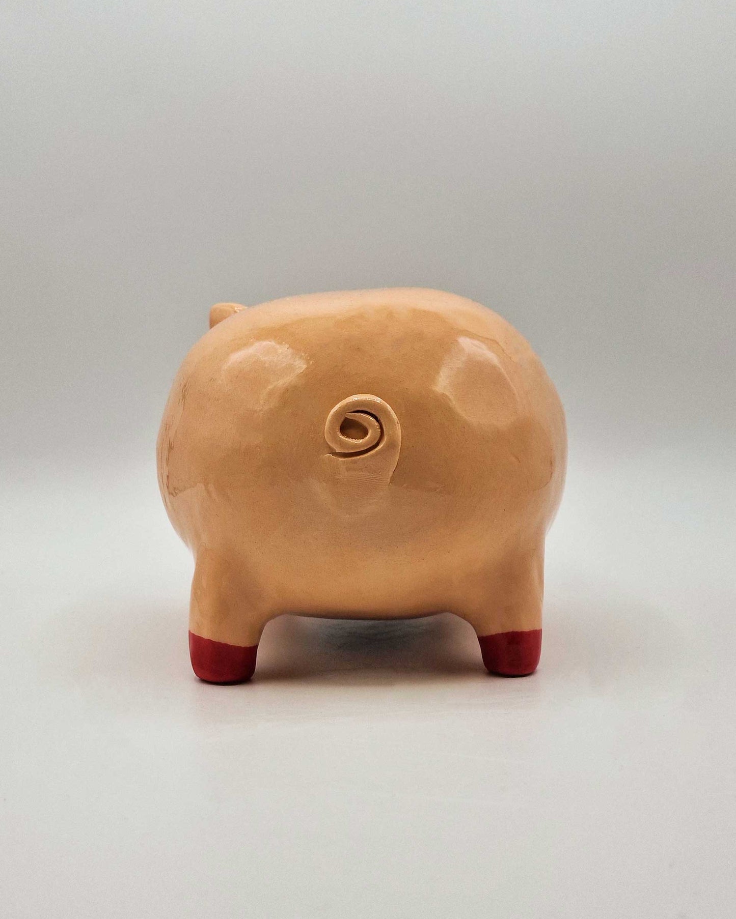 Piggy Bank: Little Pig with Red Boots